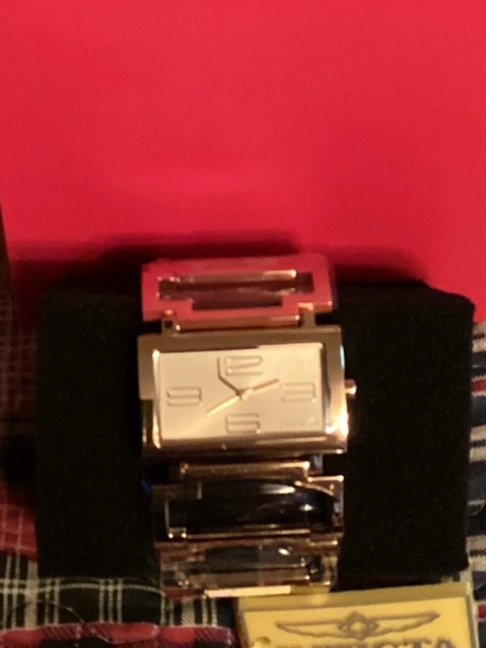 Invicta Gold-Tone Rectangular Bracelet Watch - Picture 3 of 3